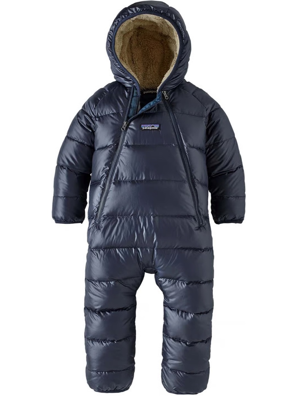 Patagonia Infant Hi-Loft Down Sweater Bunting, 0-3M, Navy